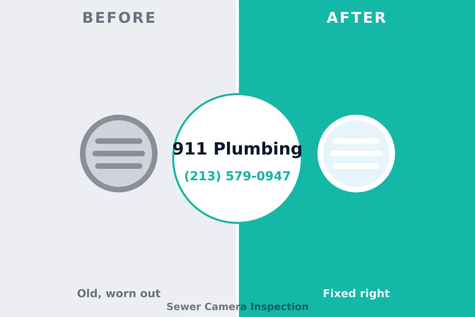 Before and after: plumbing repair Woodland Beach, MI
